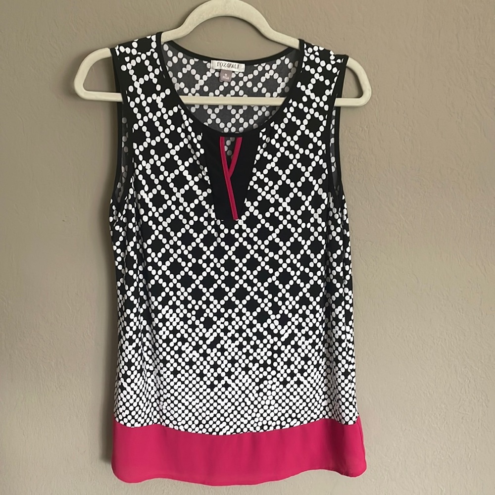 Black and white tunic